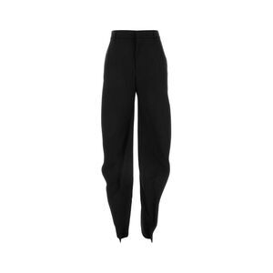 Y Project Women Black Stretch Polyester Blend Pant